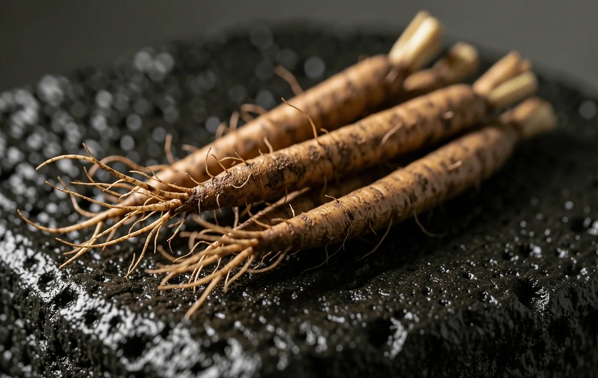 Ashwagandha root detail